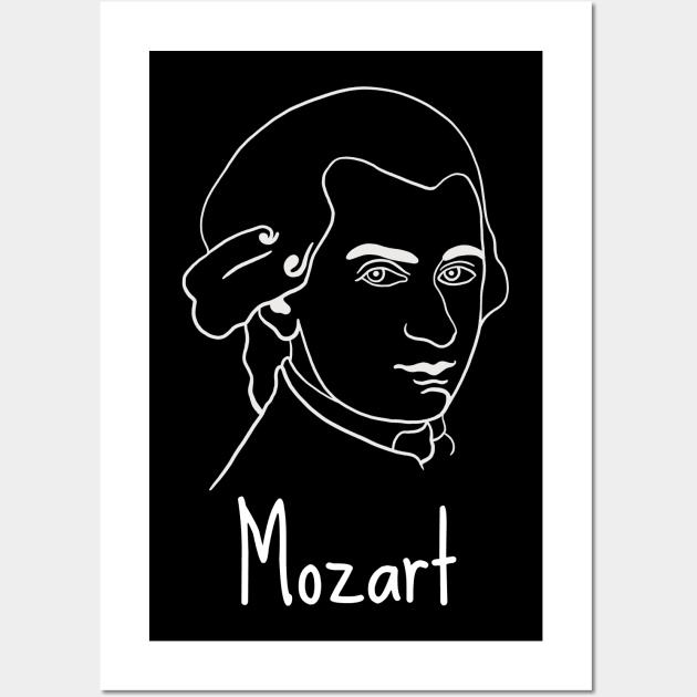 Wolfgang Amadeus Mozart - Austrian Classical Music Composer Wall Art by isstgeschichte